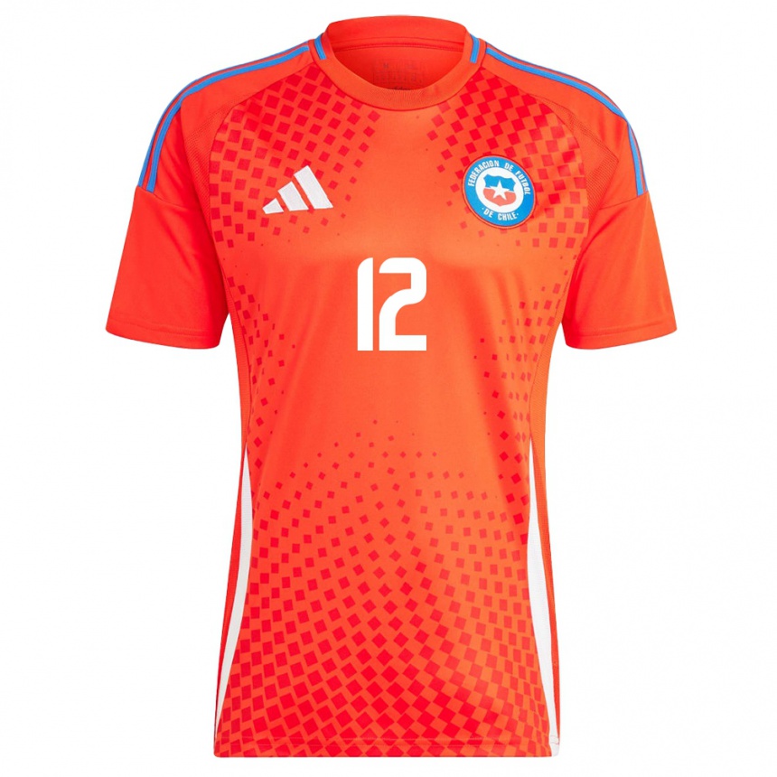 Mujer Fútbol Camiseta Chile Gabriela Bórquez #12 Rojo 1ª Equipación 24-26 Perú