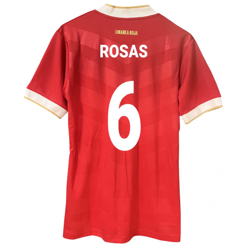 Mujer Fútbol Camiseta Panamá Meredith Rosas #6 Rojo 1ª Equipación 24-26 Perú