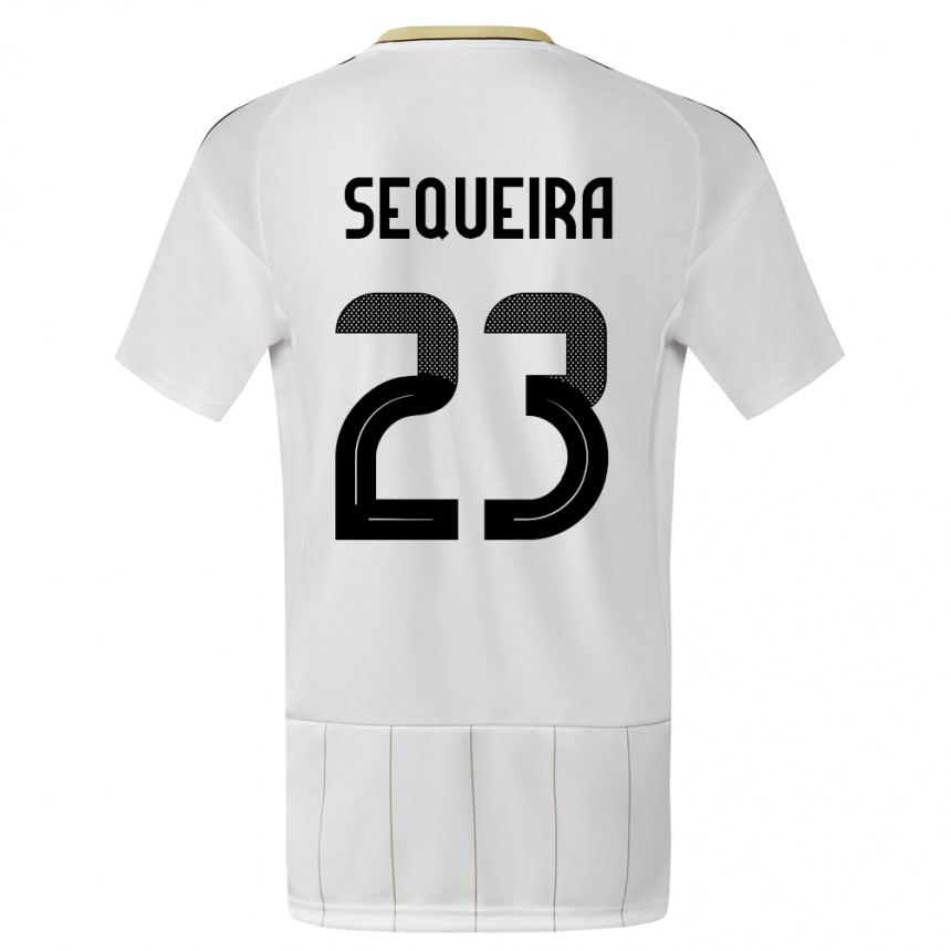 Mujer Fútbol Camiseta Costa Rica Patrick Sequeira #23 Blanco 2ª Equipación 24-26 Perú