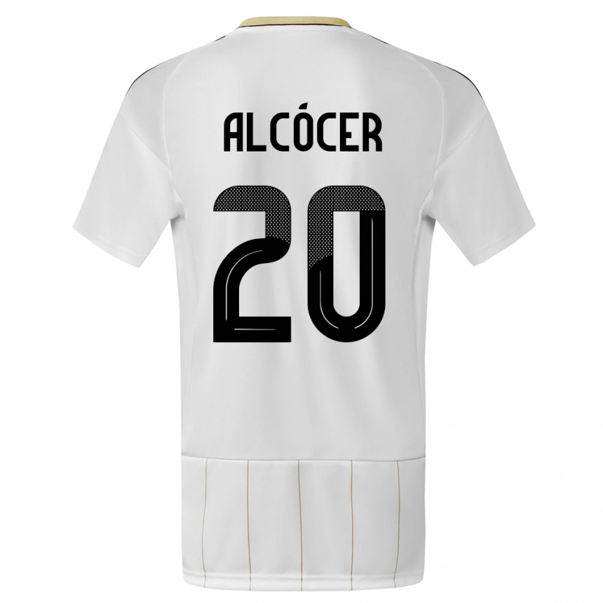 Mujer Fútbol Camiseta Costa Rica Josimar Alcocer #20 Blanco 2ª Equipación 24-26 Perú