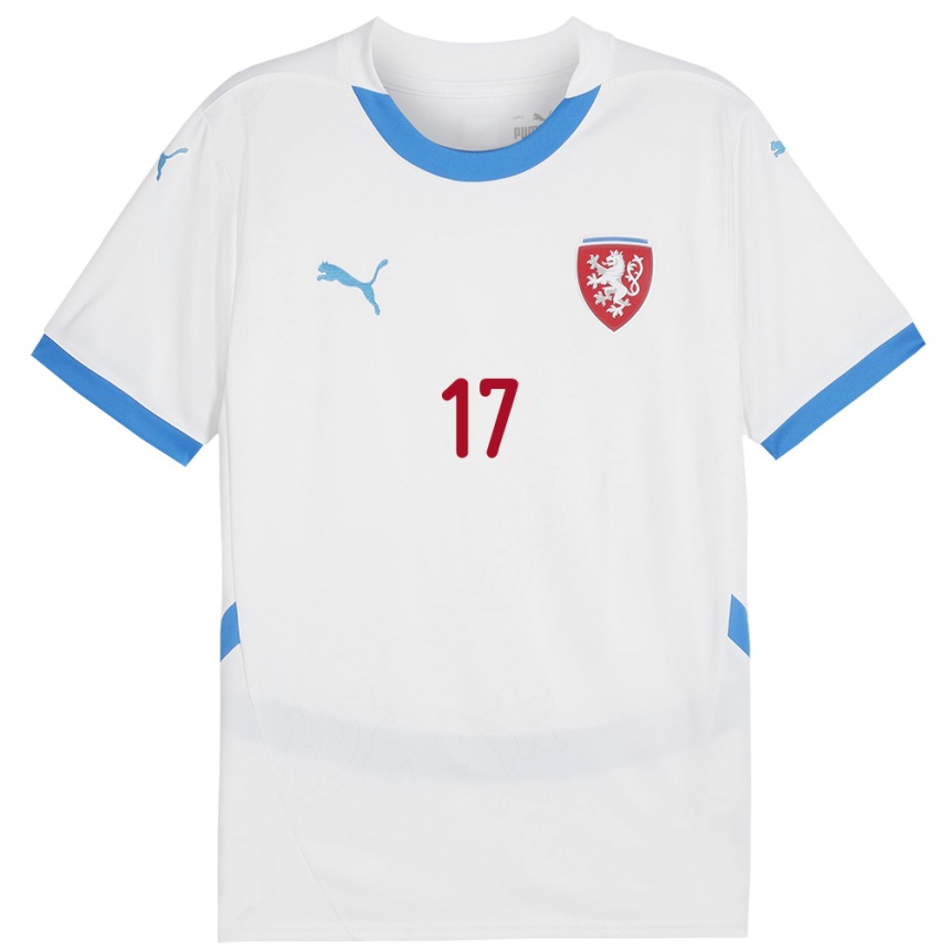 Mujer Fútbol Camiseta Chequia Marek Havran #17 Blanco 2ª Equipación 24-26 Perú