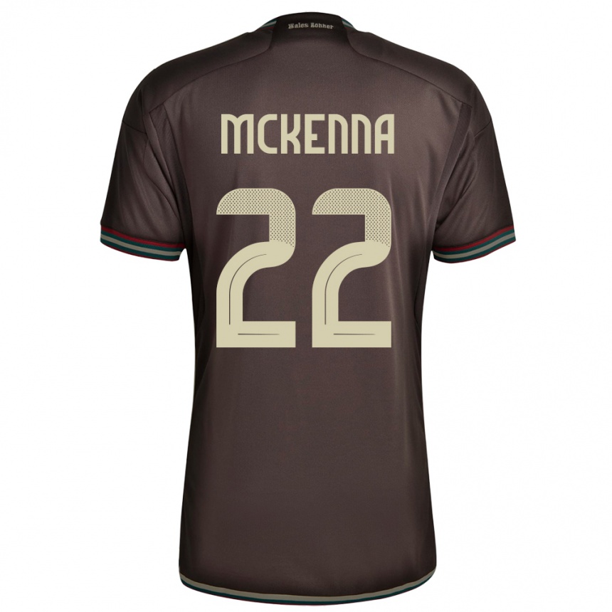 Mujer Fútbol Camiseta Jamaica Kayla Mckenna #22 Marrón Noche 2ª Equipación 24-26 Perú