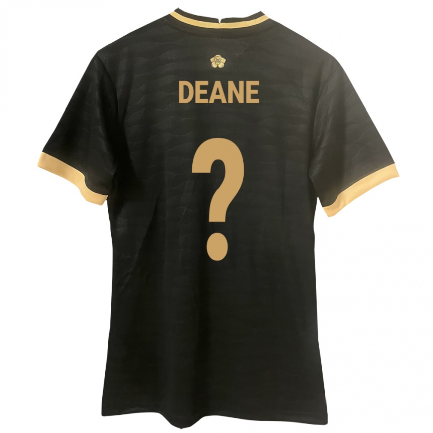 Mujer Fútbol Camiseta Panamá Sean Deane #0 Negro 2ª Equipación 24-26 Perú