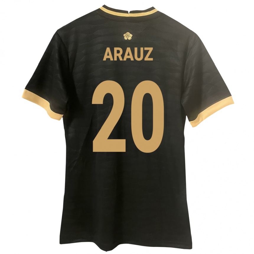 Mujer Fútbol Camiseta Panamá Yulieth Araúz #20 Negro 2ª Equipación 24-26 Perú