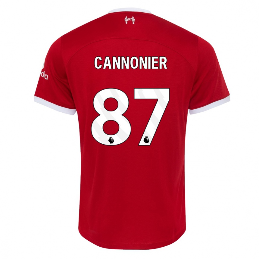 Niño Fútbol Camiseta Oakley Cannonier #87 Rojo 1ª Equipación 2023/24 Perú