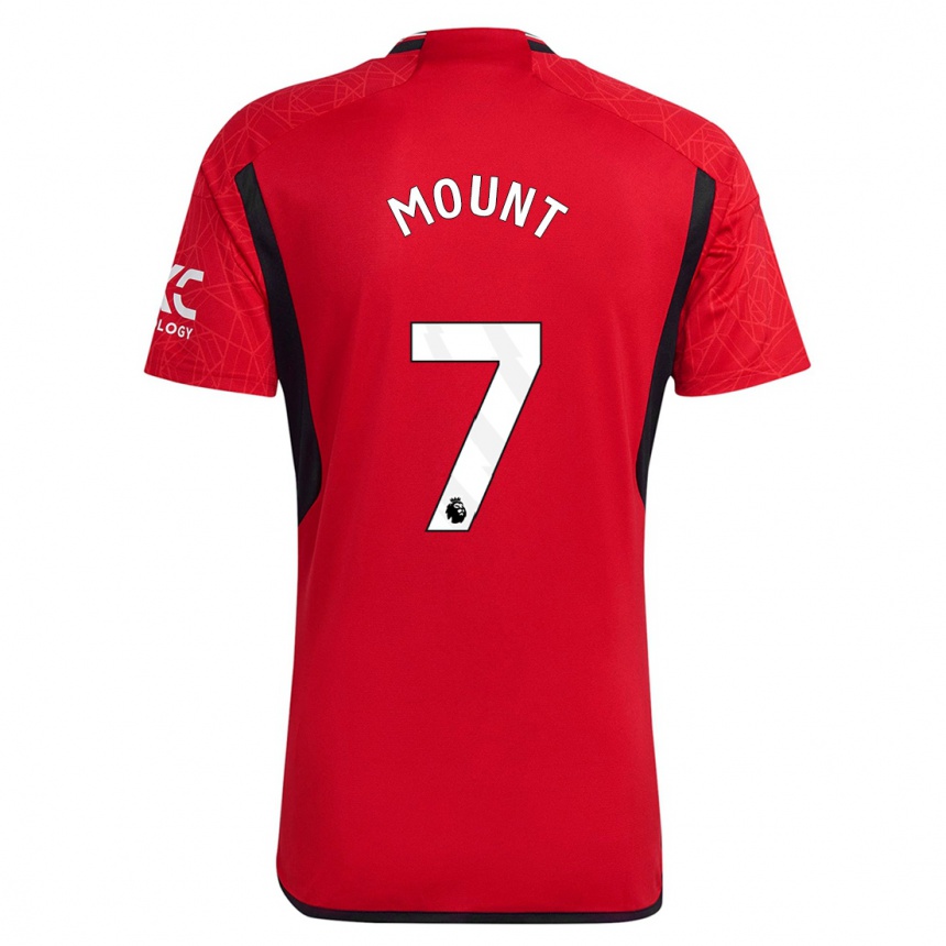 Niño Fútbol Camiseta Mason Mount #7 Rojo 1ª Equipación 2023/24 Perú