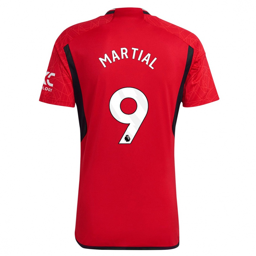 Niño Fútbol Camiseta Anthony Martial #9 Rojo 1ª Equipación 2023/24 Perú