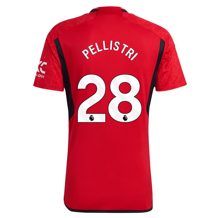 Niño Fútbol Camiseta Facundo Pellistri #28 Rojo 1ª Equipación 2023/24 Perú