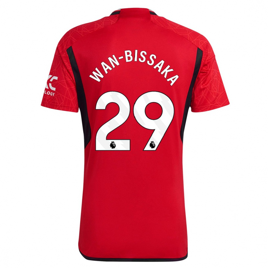 Niño Fútbol Camiseta Aaron Wan-Bissaka #29 Rojo 1ª Equipación 2023/24 Perú