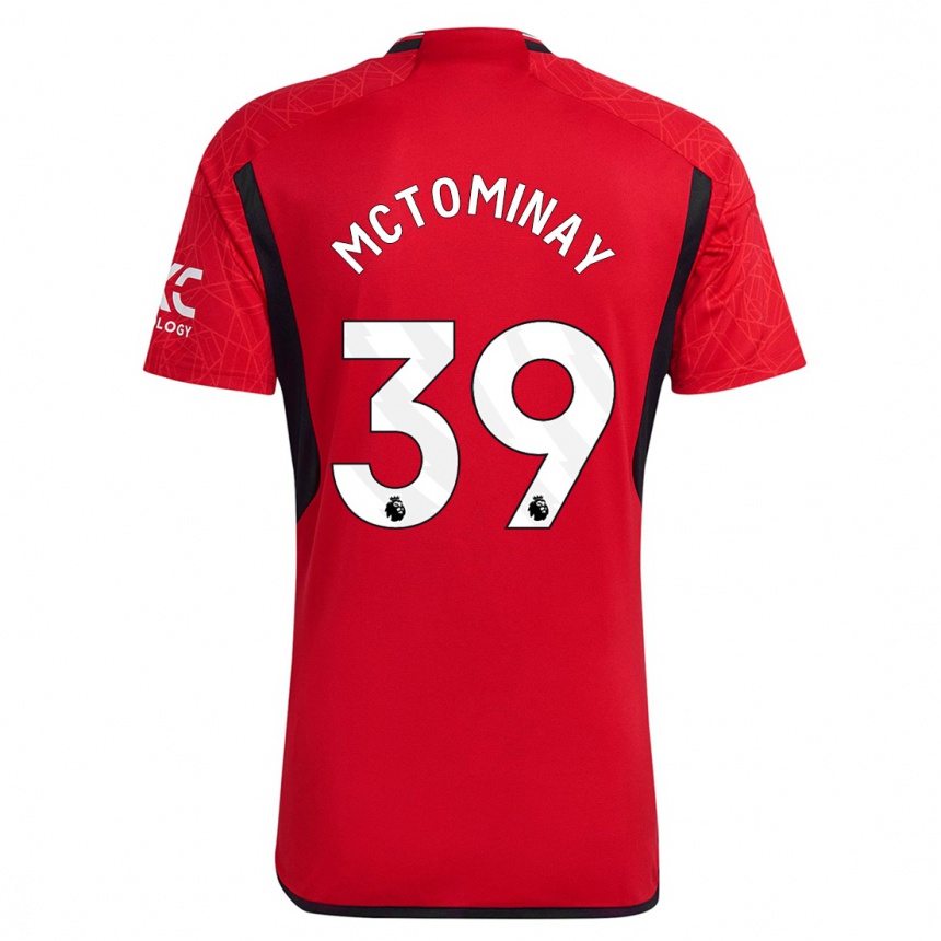 Niño Fútbol Camiseta Scott Mctominay #39 Rojo 1ª Equipación 2023/24 Perú