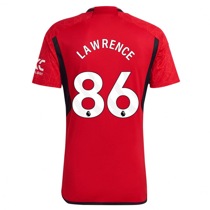 Niño Fútbol Camiseta Marcus Lawrence #86 Rojo 1ª Equipación 2023/24 Perú