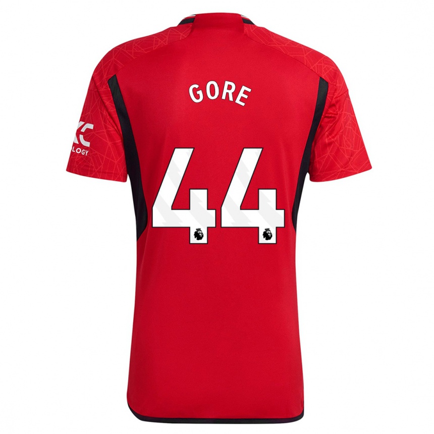 Niño Fútbol Camiseta Daniel Gore #44 Rojo 1ª Equipación 2023/24 Perú