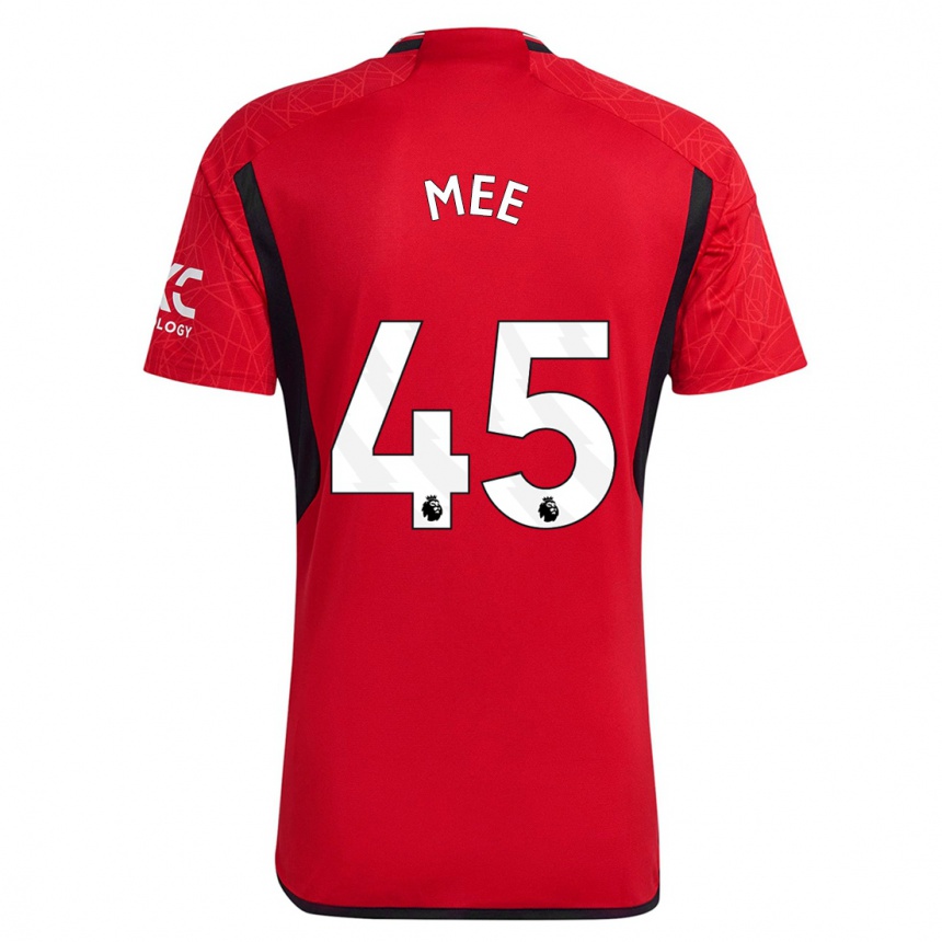 Niño Fútbol Camiseta Dermot Mee #45 Rojo 1ª Equipación 2023/24 Perú