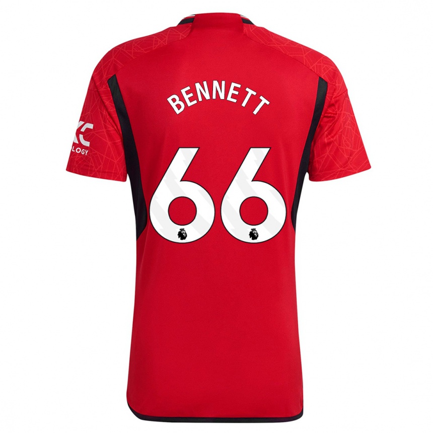 Niño Fútbol Camiseta Rhys Bennett #66 Rojo 1ª Equipación 2023/24 Perú