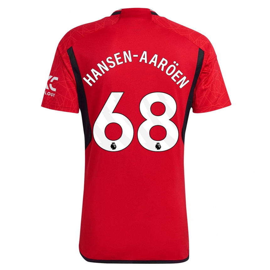 Niño Fútbol Camiseta Isak Hansen-Aaröen #68 Rojo 1ª Equipación 2023/24 Perú