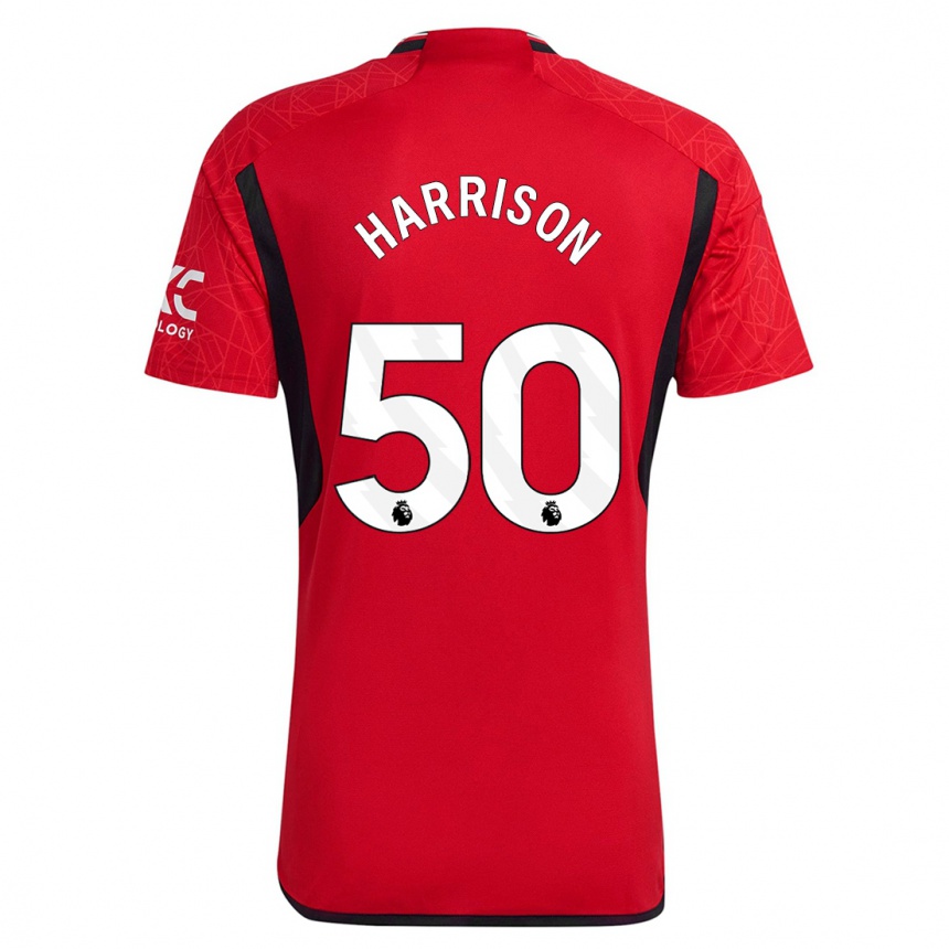 Niño Fútbol Camiseta Elyh Harrison #50 Rojo 1ª Equipación 2023/24 Perú