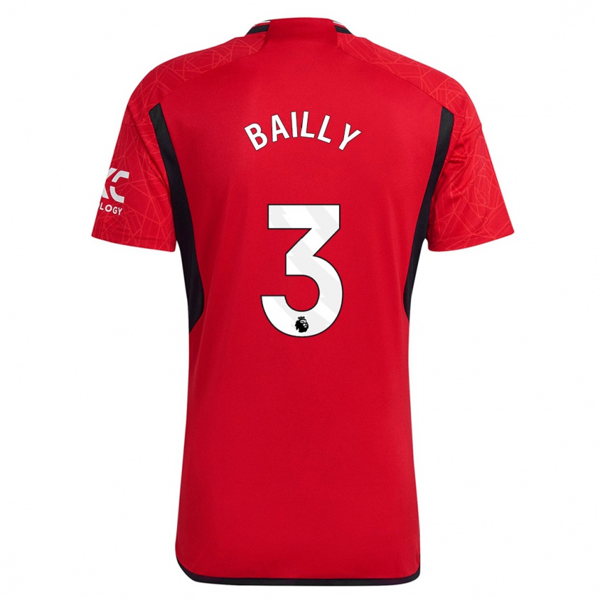 Niño Fútbol Camiseta Eric Bailly #3 Rojo 1ª Equipación 2023/24 Perú