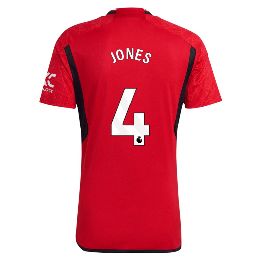 Niño Fútbol Camiseta Phil Jones #4 Rojo 1ª Equipación 2023/24 Perú