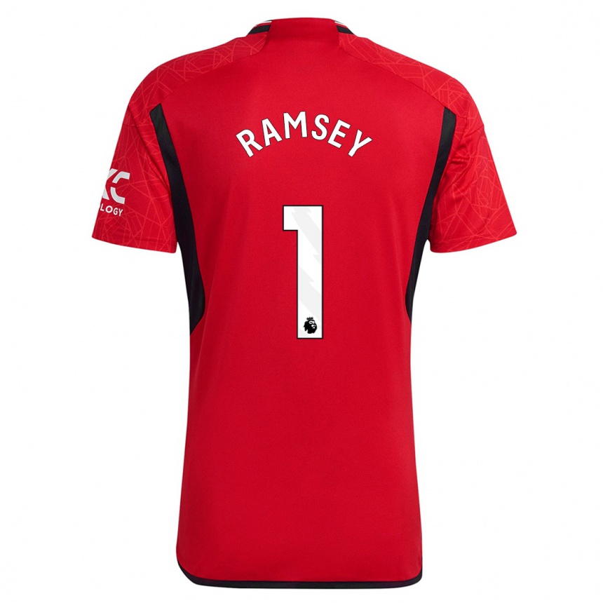 Niño Fútbol Camiseta Emily Ramsey #1 Rojo 1ª Equipación 2023/24 Perú