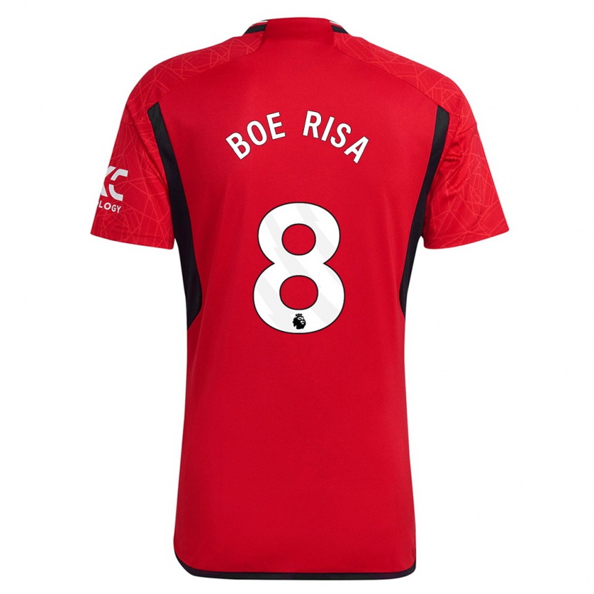 Niño Fútbol Camiseta Vilde Boe Risa #8 Rojo 1ª Equipación 2023/24 Perú