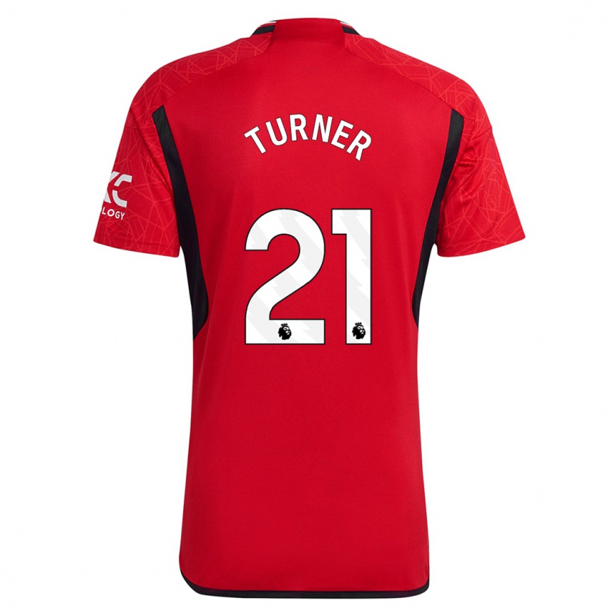 Niño Fútbol Camiseta Millie Turner #21 Rojo 1ª Equipación 2023/24 Perú