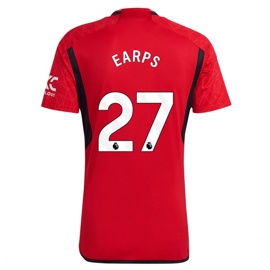 Niño Fútbol Camiseta Mary Earps #27 Rojo 1ª Equipación 2023/24 Perú