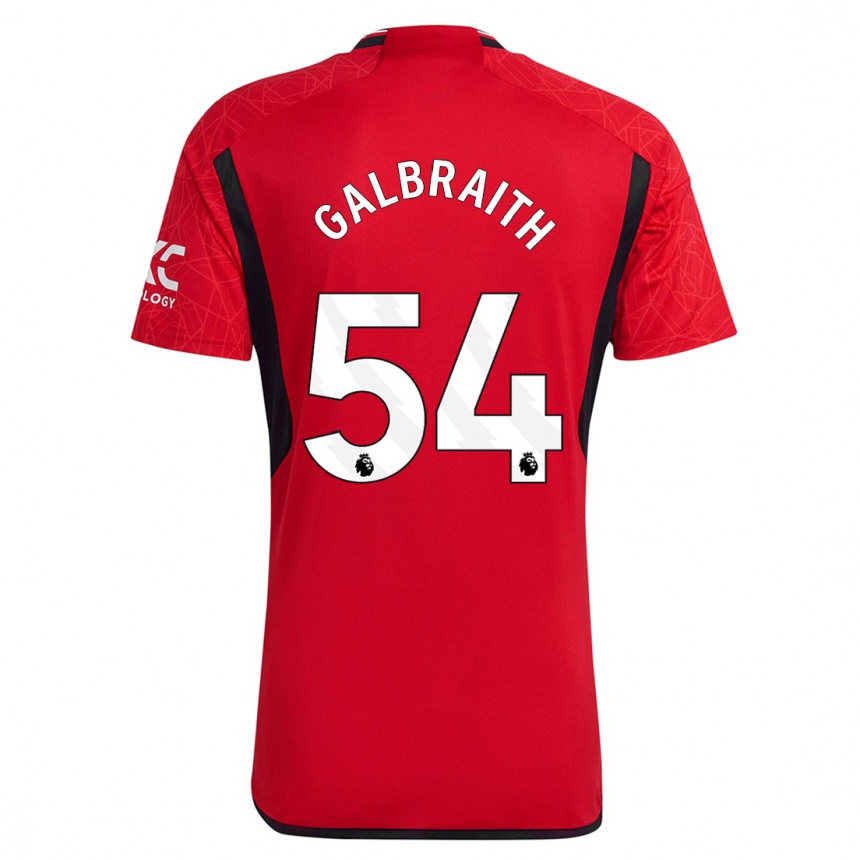 Niño Fútbol Camiseta Ethan Galbraith #54 Rojo 1ª Equipación 2023/24 Perú