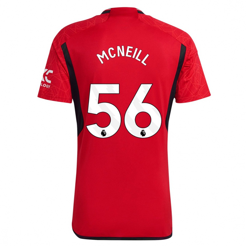 Niño Fútbol Camiseta Charlie Mcneill #56 Rojo 1ª Equipación 2023/24 Perú