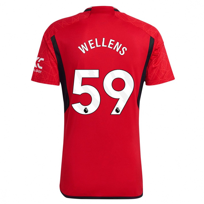 Niño Fútbol Camiseta Charlie Wellens #59 Rojo 1ª Equipación 2023/24 Perú