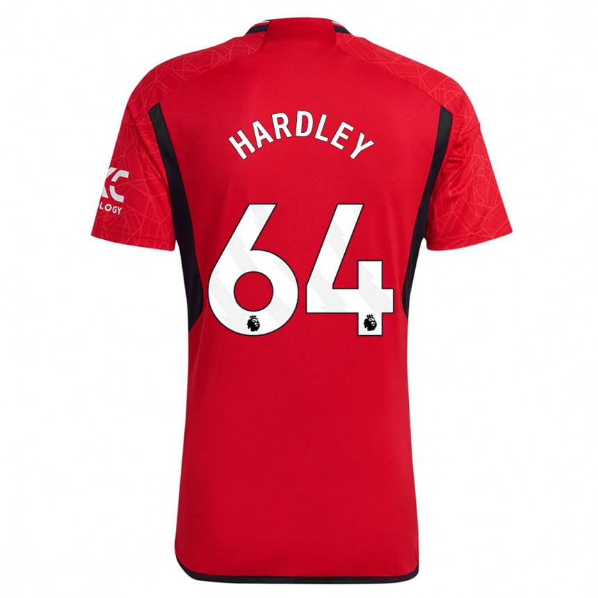 Niño Fútbol Camiseta Bjorn Hardley #64 Rojo 1ª Equipación 2023/24 Perú