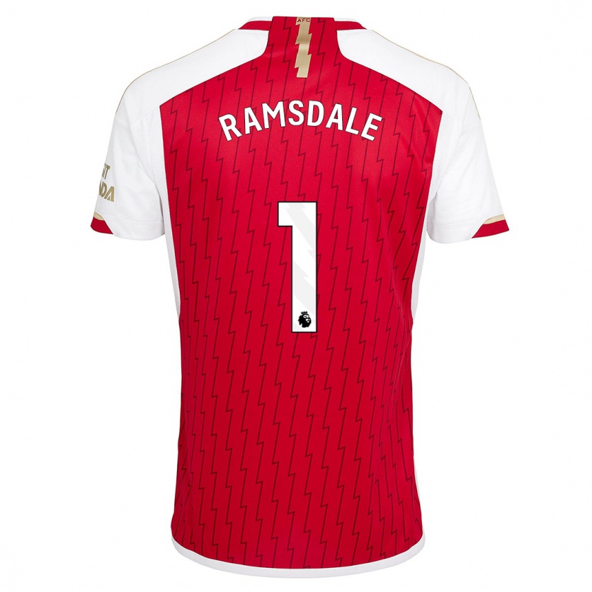 Niño Fútbol Camiseta Aaron Ramsdale #1 Rojo 1ª Equipación 2023/24 Perú