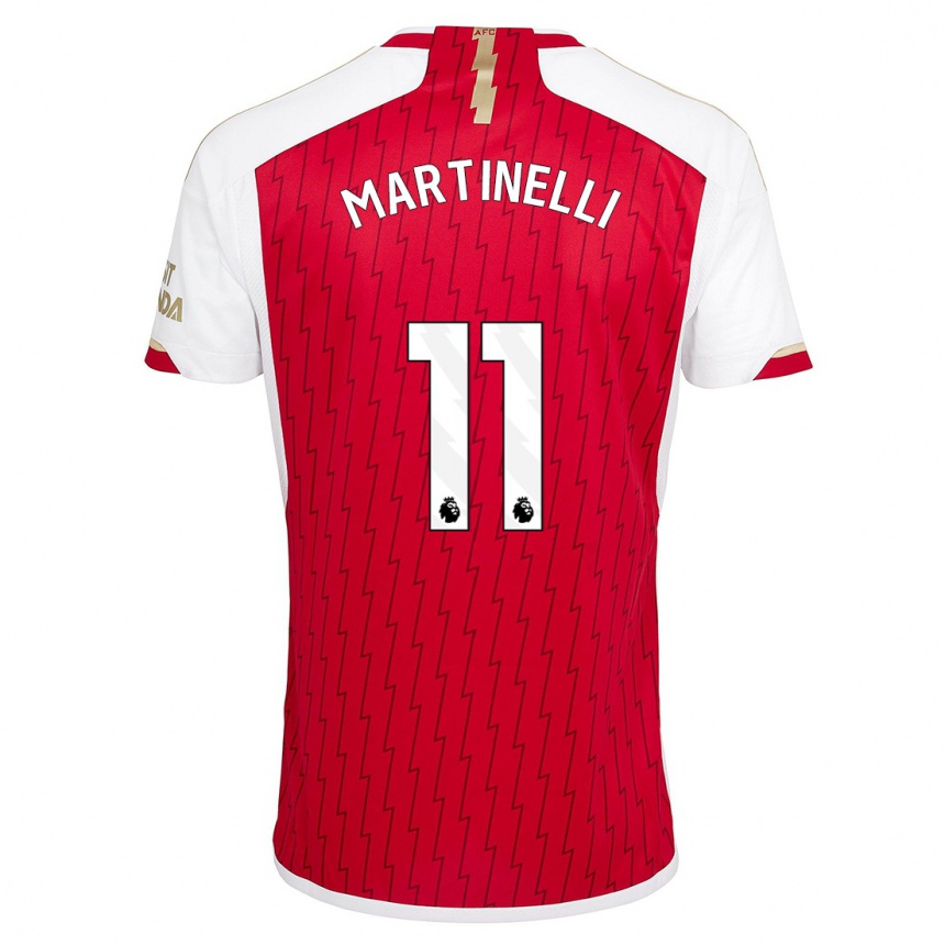 Niño Fútbol Camiseta Gabriel Martinelli #11 Rojo 1ª Equipación 2023/24 Perú