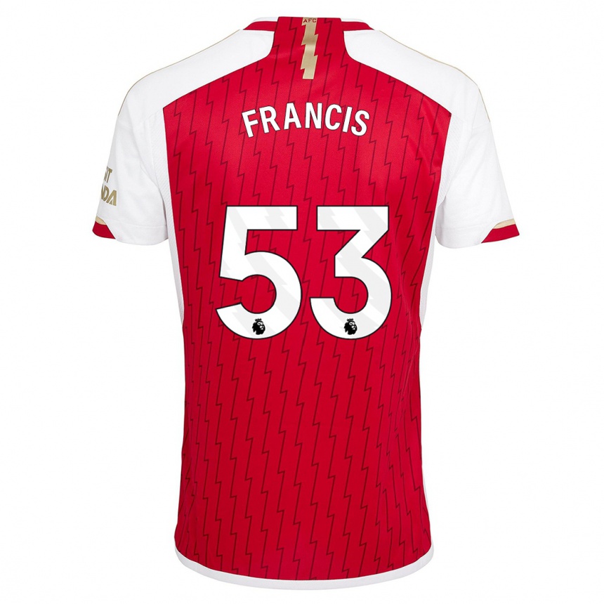 Niño Fútbol Camiseta Jack Henry Francis #53 Rojo 1ª Equipación 2023/24 Perú