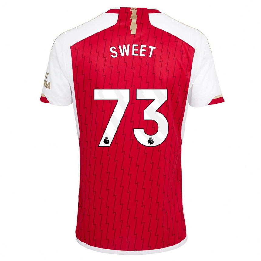 Niño Fútbol Camiseta James Sweet #73 Rojo 1ª Equipación 2023/24 Perú