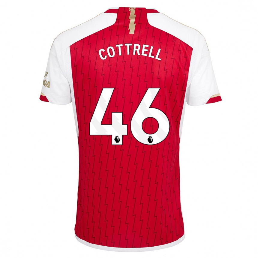 Niño Fútbol Camiseta Ben Cottrell #46 Rojo 1ª Equipación 2023/24 Perú