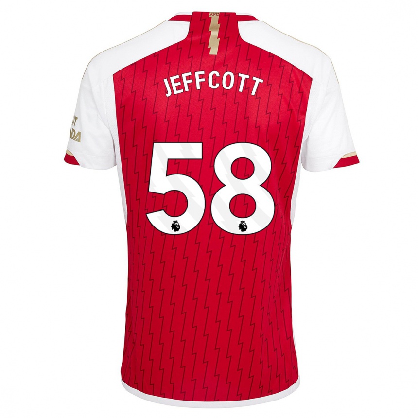 Niño Fútbol Camiseta Henry Jeffcott #58 Rojo 1ª Equipación 2023/24 Perú