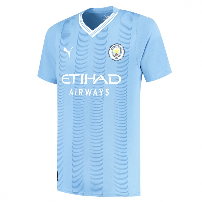 Niño Fútbol Camiseta Phil Foden #47 Azul Claro 1ª Equipación 2023/24 Perú