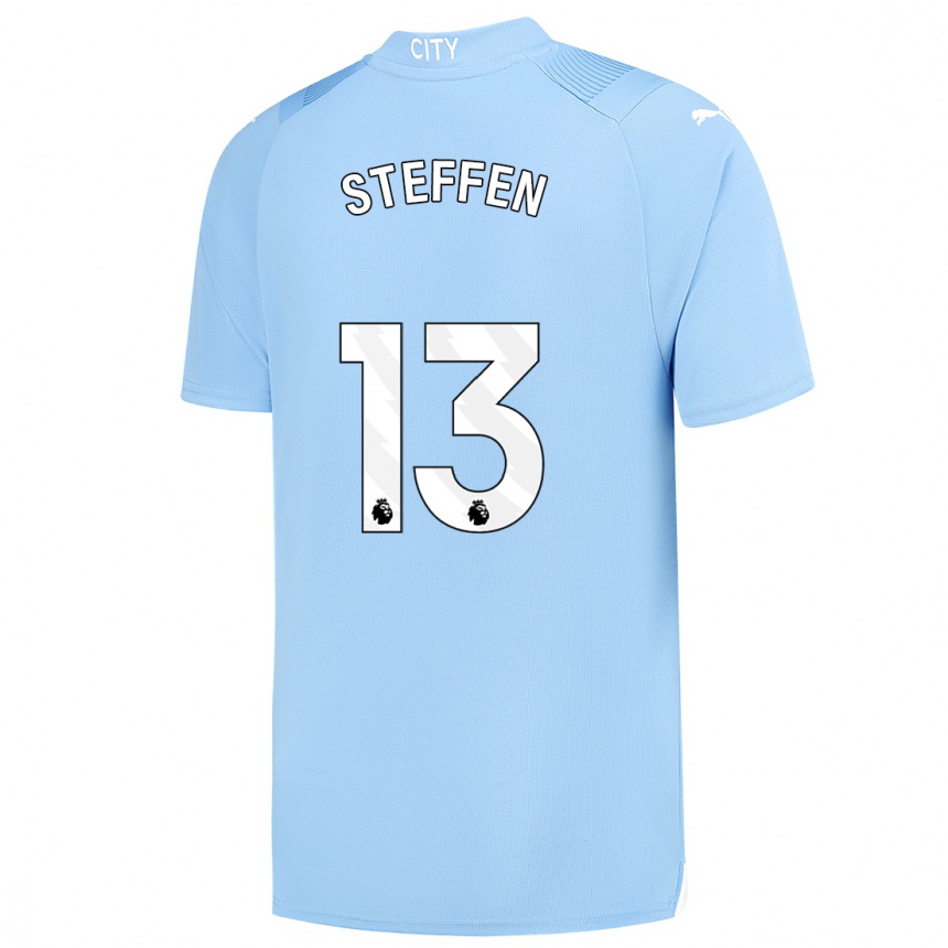 Niño Fútbol Camiseta Zack Steffen #13 Azul Claro 1ª Equipación 2023/24 Perú