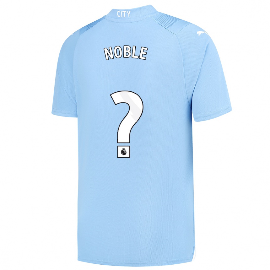 Niño Fútbol Camiseta Kian Noble #0 Azul Claro 1ª Equipación 2023/24 Perú