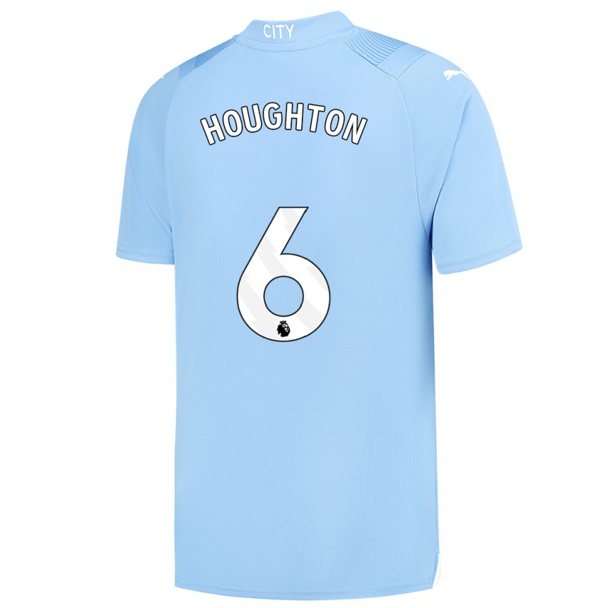 Niño Fútbol Camiseta Steph Houghton #6 Azul Claro 1ª Equipación 2023/24 Perú