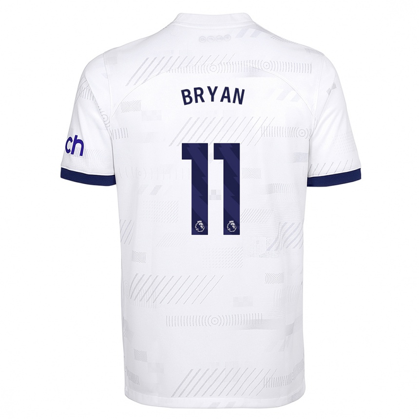 Niño Fútbol Camiseta Bryan Gil #11 Blanco 1ª Equipación 2023/24 Perú