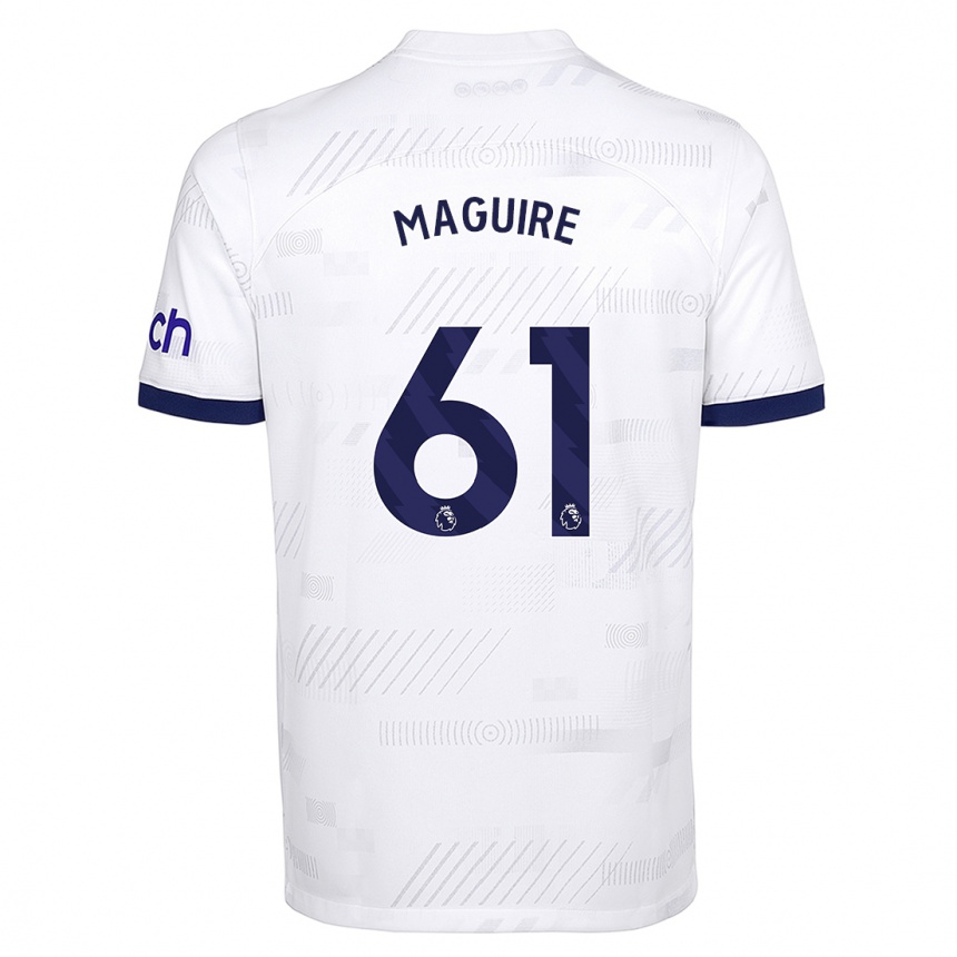 Niño Fútbol Camiseta Aaron Maguire #61 Blanco 1ª Equipación 2023/24 Perú