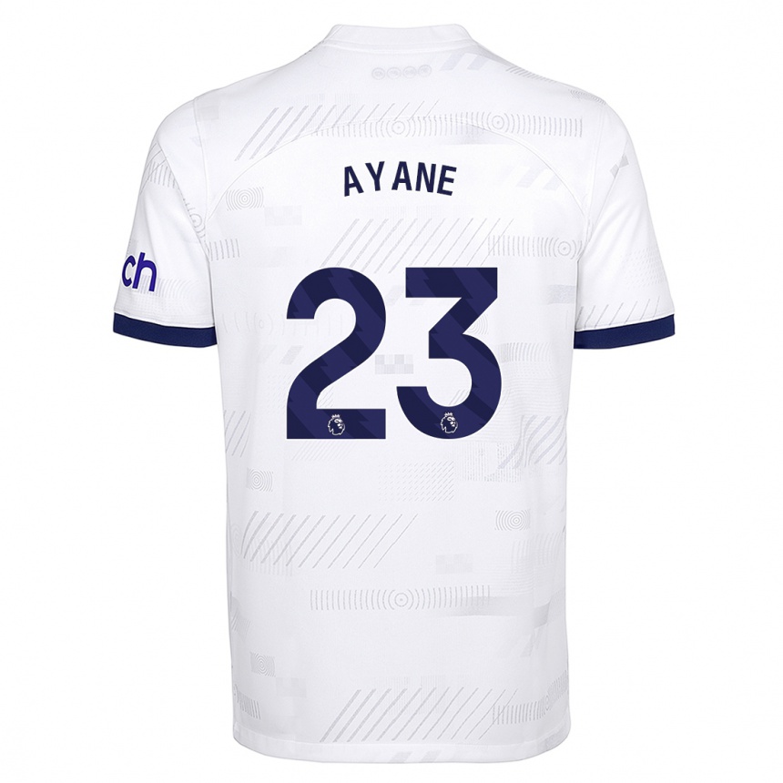 Niño Fútbol Camiseta Rosella Ayane #23 Blanco 1ª Equipación 2023/24 Perú