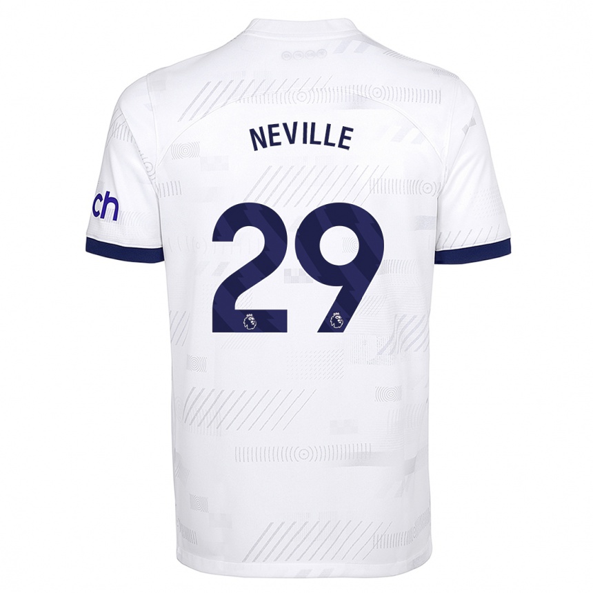 Niño Fútbol Camiseta Ashleigh Neville #29 Blanco 1ª Equipación 2023/24 Perú