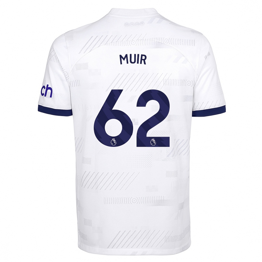 Niño Fútbol Camiseta Marqes Muir #62 Blanco 1ª Equipación 2023/24 Perú