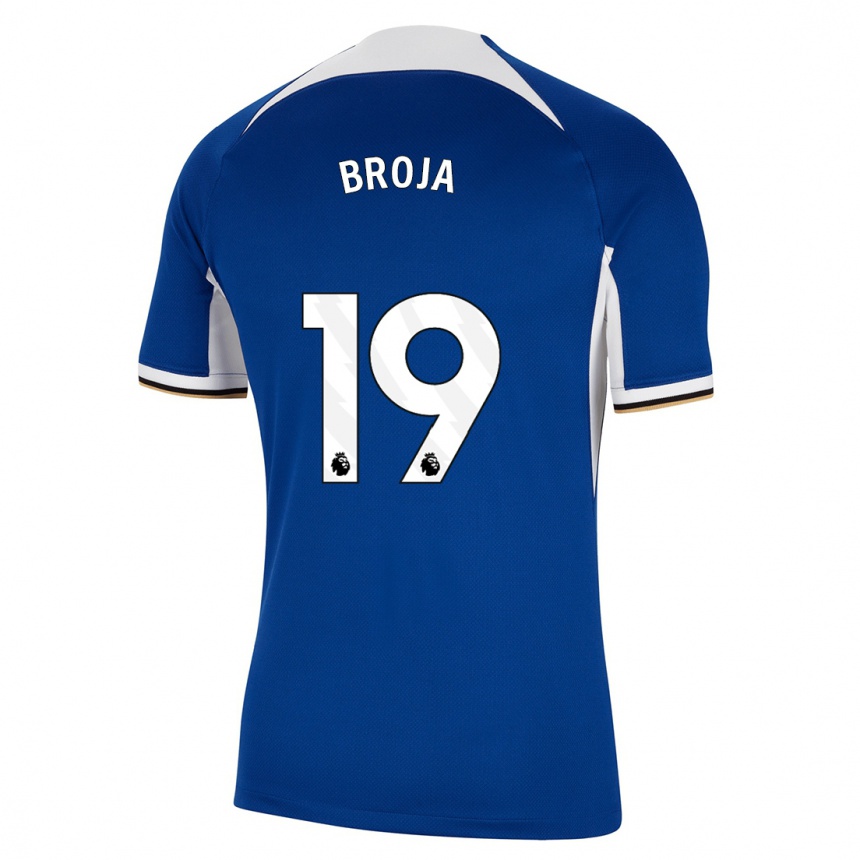 Niño Fútbol Camiseta Armando Broja #19 Azul 1ª Equipación 2023/24 Perú