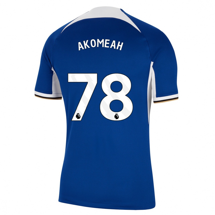 Niño Fútbol Camiseta Travis Akomeah #78 Azul 1ª Equipación 2023/24 Perú