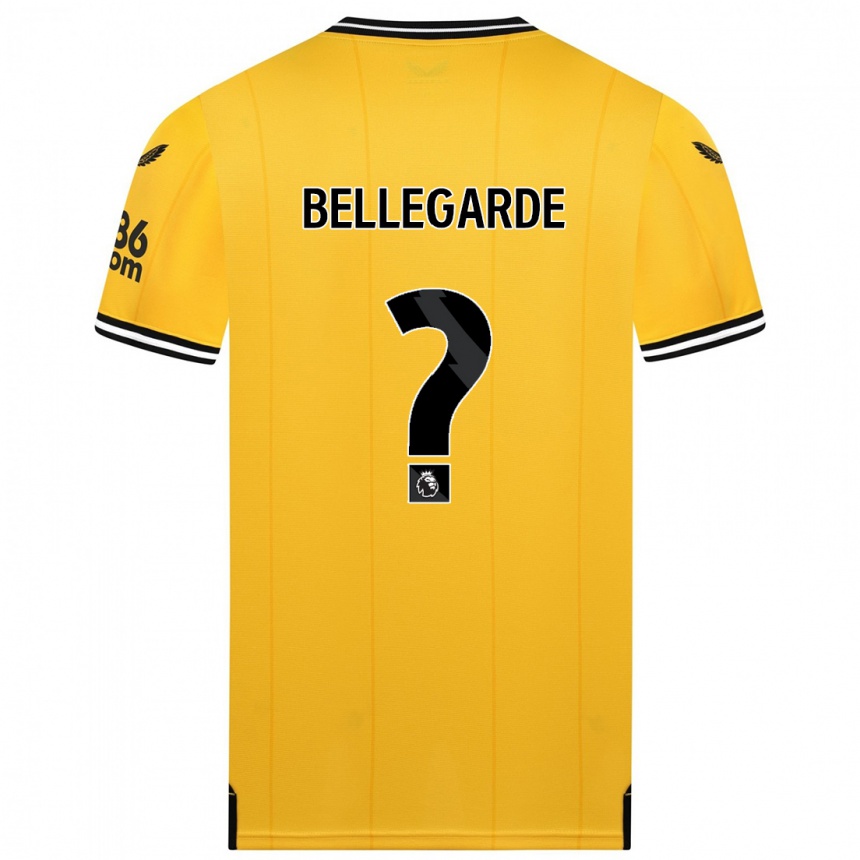 Niño Fútbol Camiseta Jean-Ricner Bellegarde #0 Amarillo 1ª Equipación 2023/24 Perú