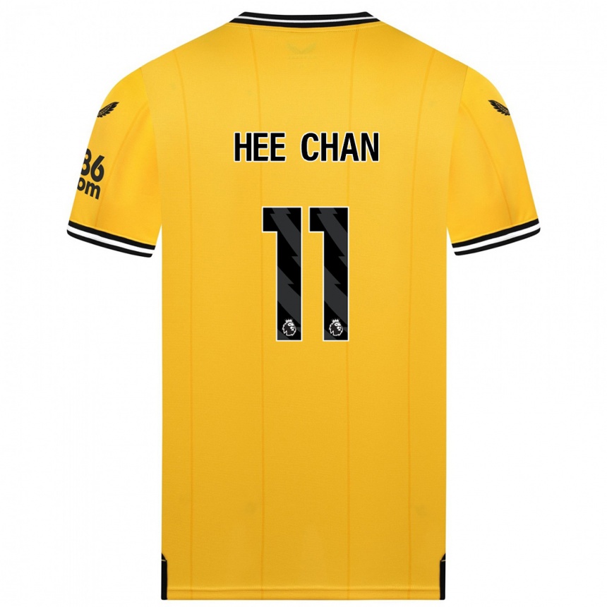 Niño Fútbol Camiseta Hee-Chan Hwang #11 Amarillo 1ª Equipación 2023/24 Perú