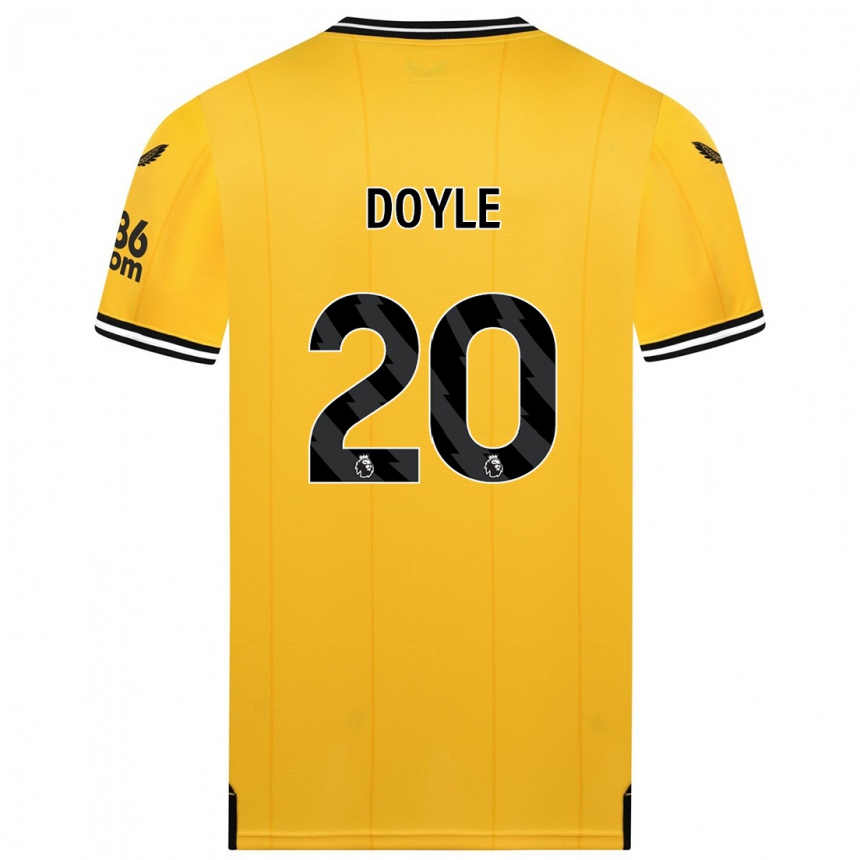 Niño Fútbol Camiseta Tommy Doyle #20 Amarillo 1ª Equipación 2023/24 Perú